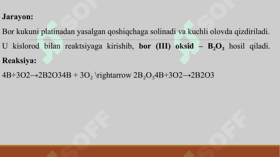 B, AL VA ULARNING BIRIKMALARIGA OID TAJRIBALAR 4