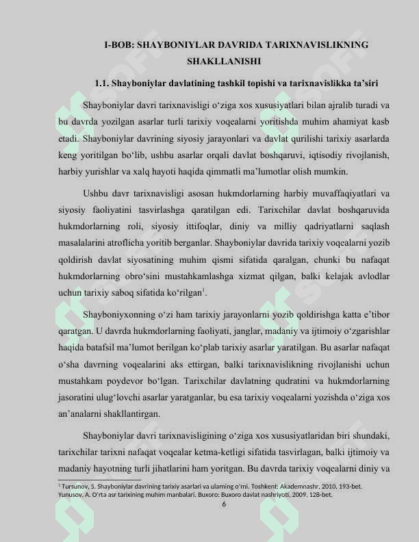SHAYBONIYLAR DAVRIDA TARIXNAVISLIK 6