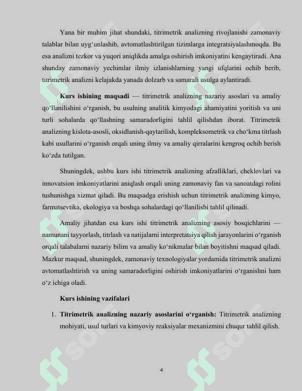 Titrimetrik analiz 4