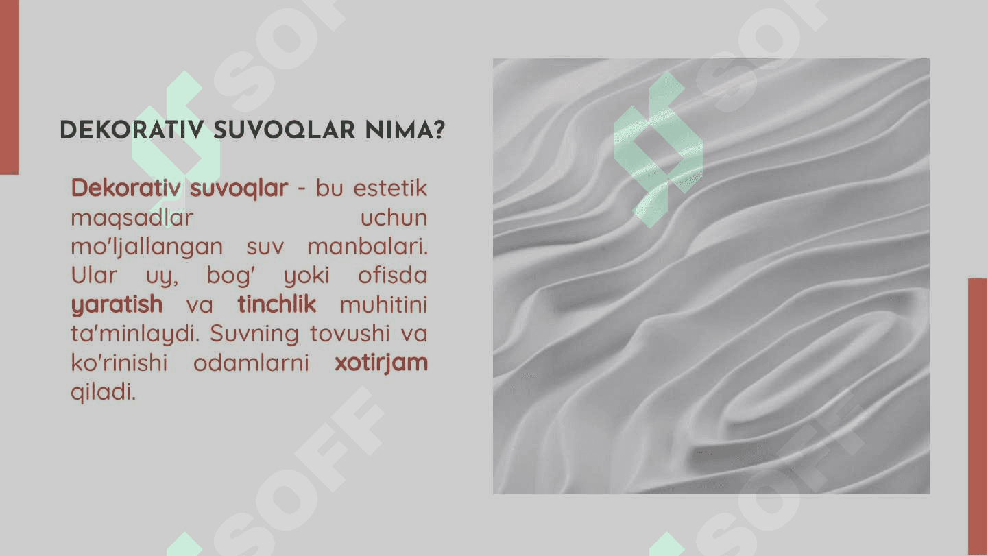 Dekorativ Suvoqlar 3