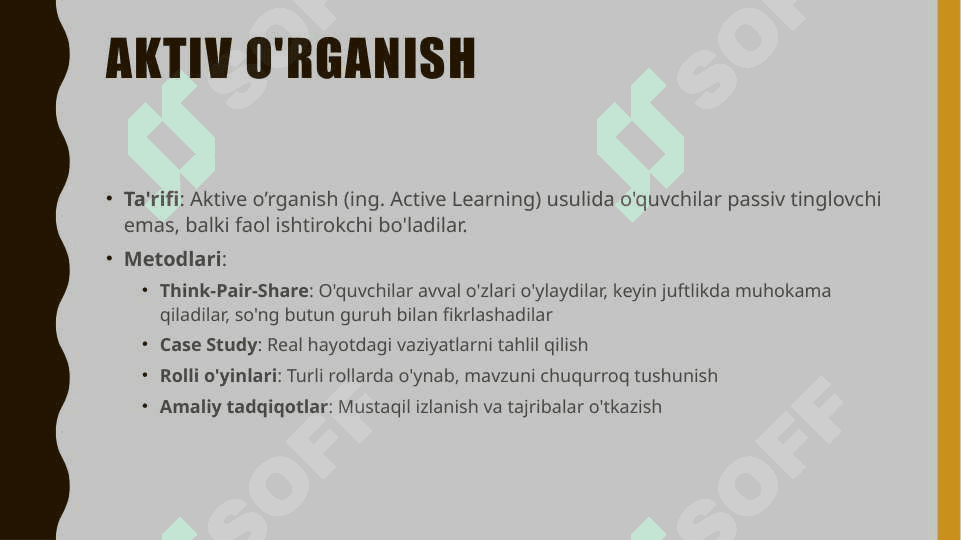 Zamonaviy o'qitish metodikalari 4