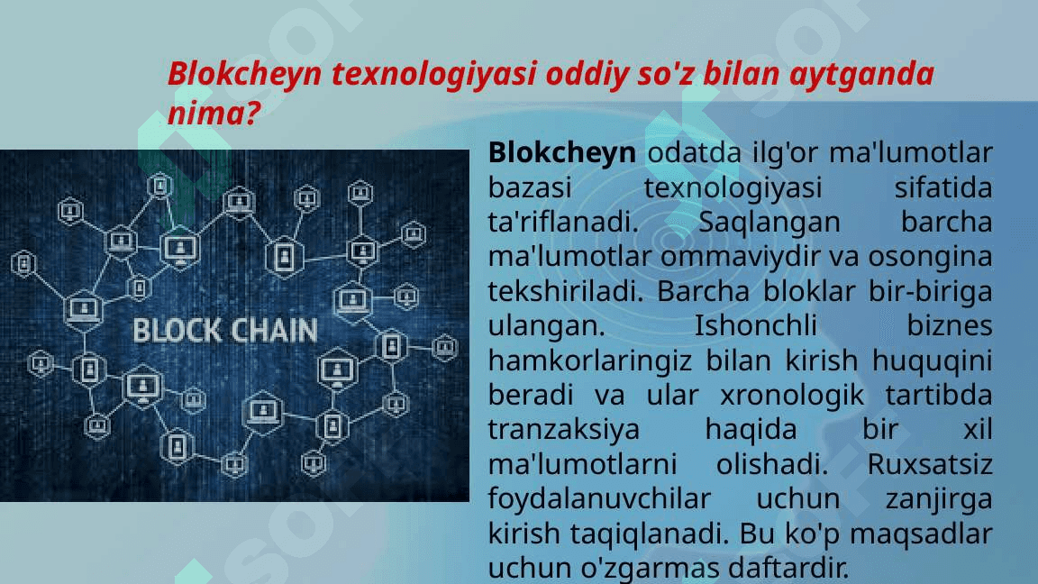BLOKCHEYN VA KRIPTOVALYUTALAR 3