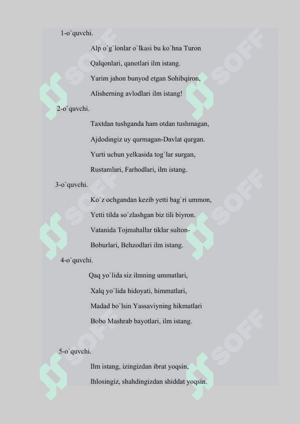 Muhammad Yusuf tavalludiga tadbir senariysi 4