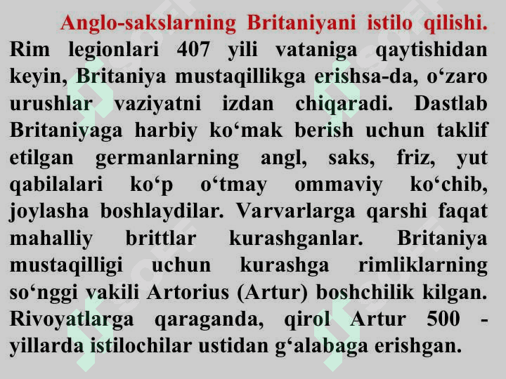 IX-XI asrlarda Angliya 4