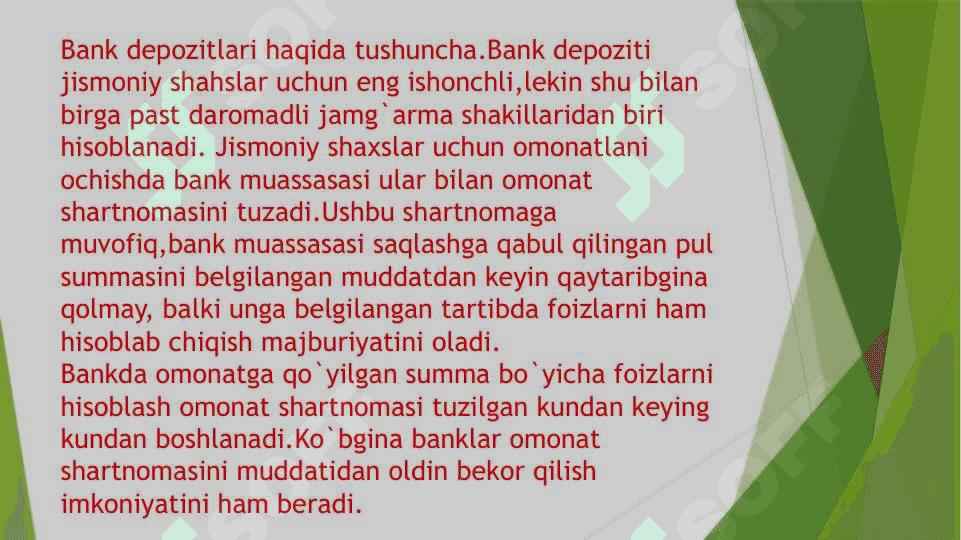 Deposit nima 4