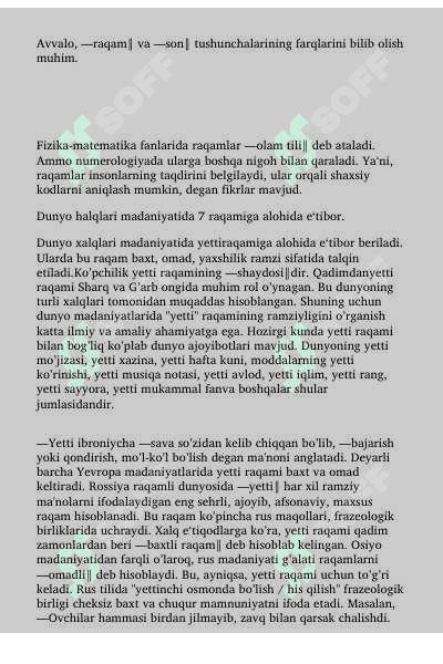 Raqamlar bn bog‘lik urf odatlar 2