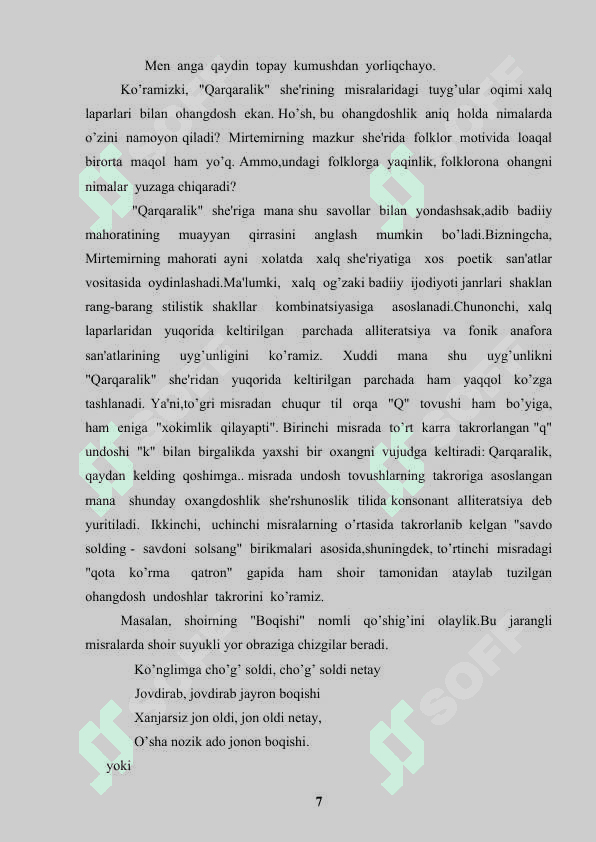 Mirtemir ijodida xalq og'zaki ijodi 7