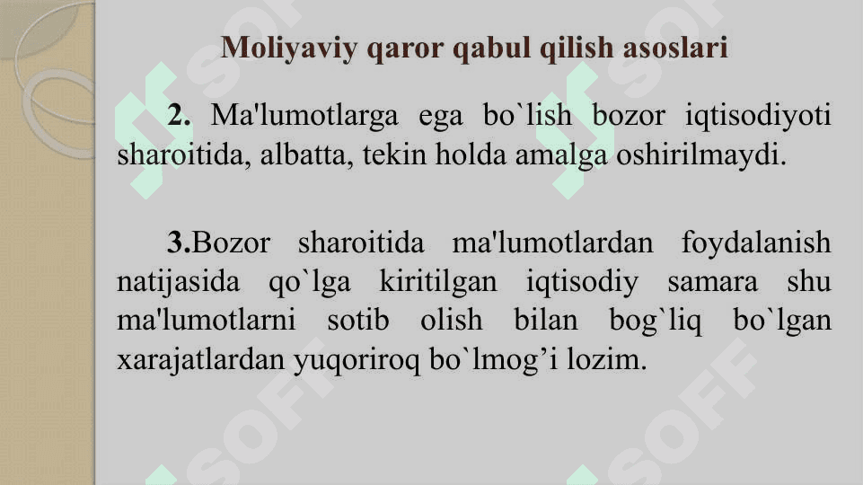 Moliyaviy qarorlar 4