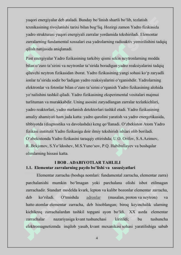 Elеmеntar zarralarning asosiy xususiyatlari va klassifikatsiyasi 4