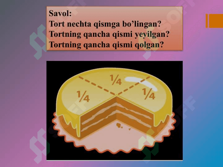 O‘nli kasrlar va ular ustida arifmetik amallarni bajarish algoritmi. Davriy o‘nli kasrlar va ular ustida arifmetik amallar. 3