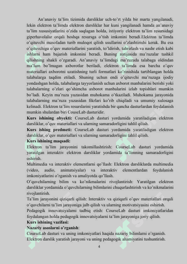 CourseLab 4