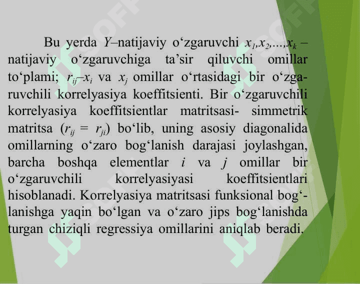 Ko'p omilli ekonometrik taxlil 7