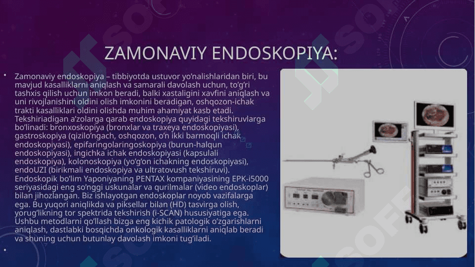 Mavzu:Tibbiyotda endiskopik usullarning qoʻllanishi 2