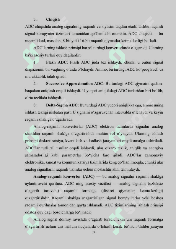 analog-raqamli va raqamli-analog konvertlar 7