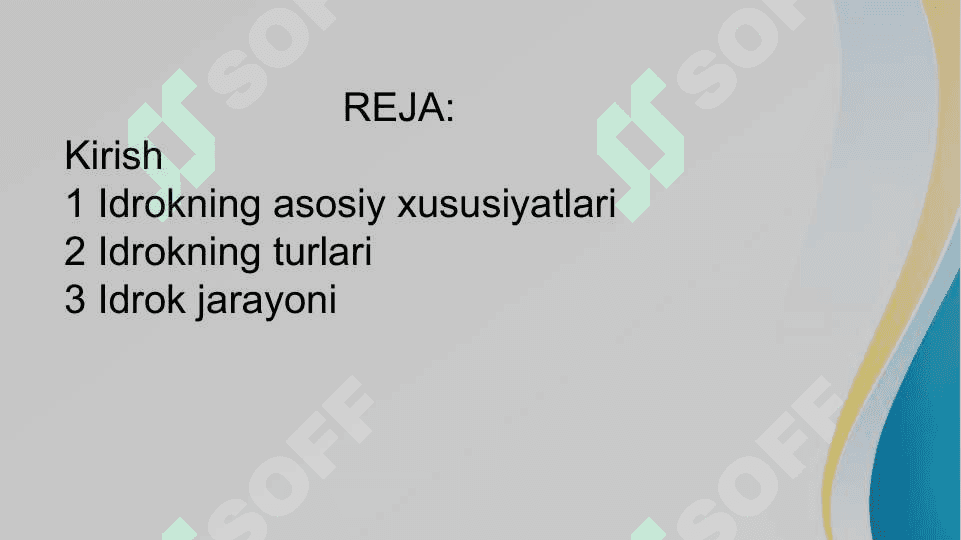 Idrokning tarifi va xususiyatlari 2