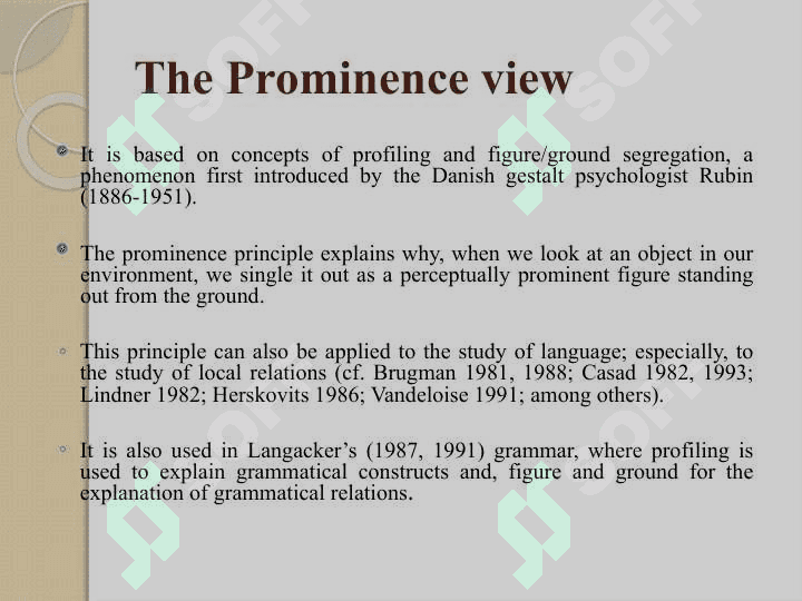 Cognitive Linguistics 6