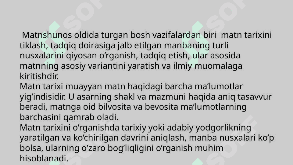 Matn tarixi.Tadqiq usullari 4