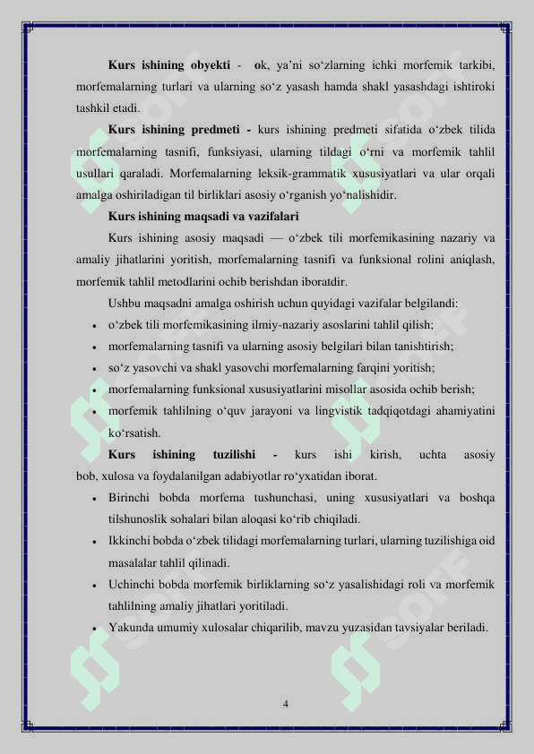 O‘zbek tili morfemikasi 4