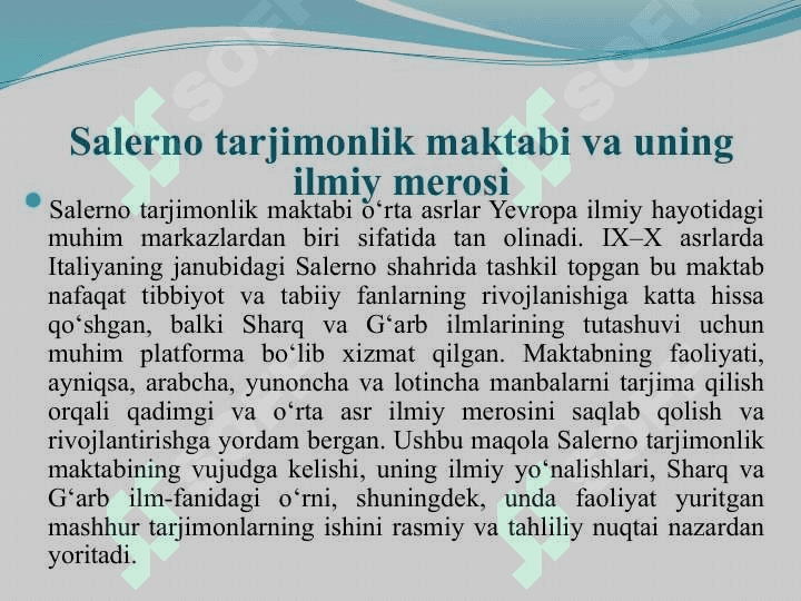 Oʻrta asr Salerno tarjimonlari 25 6