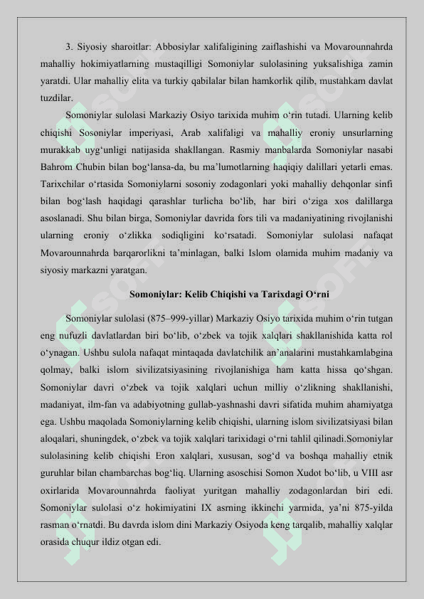 Sоmоniylarning kеlib chiqishi masalasi 25 7