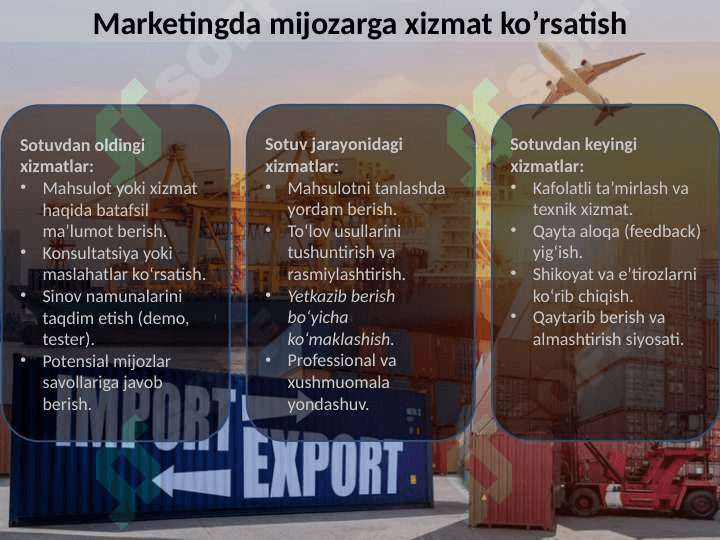 Xalqaro logistika va distributsiya 4