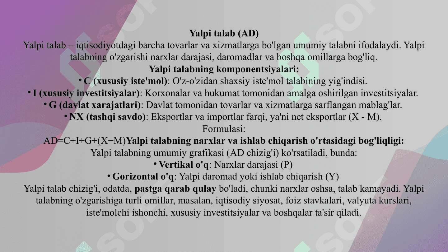 Yalpi talab 4