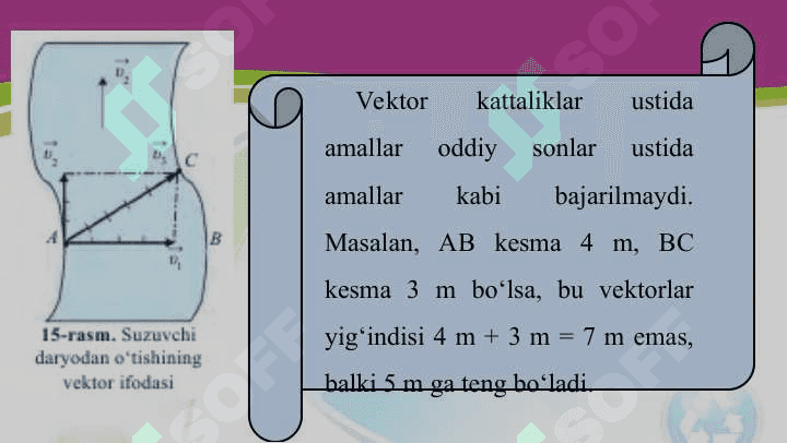 SKALYAR VA VEKTOR KATTALIKLAR VA ULAR USTIDA AMALLAR 6