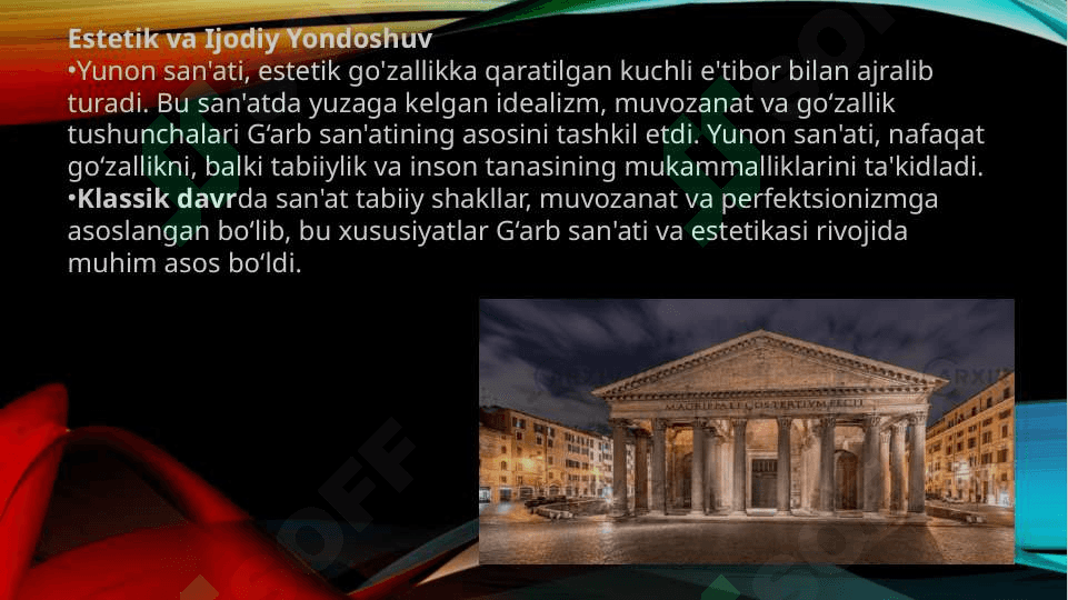 Qadimgi Yunoniston Gretsiya san’ati 4