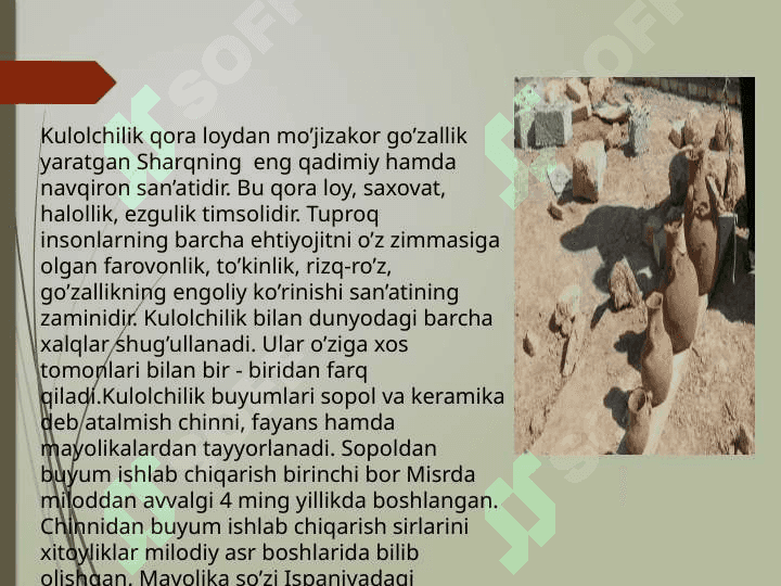 KULOLCHILIK SAN`ATI TARIXI 3