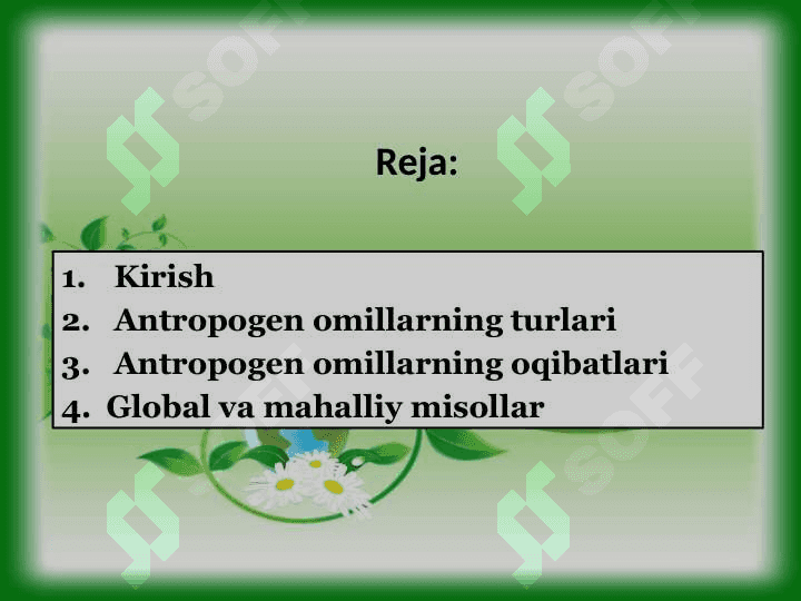 Antropogen omillar 2
