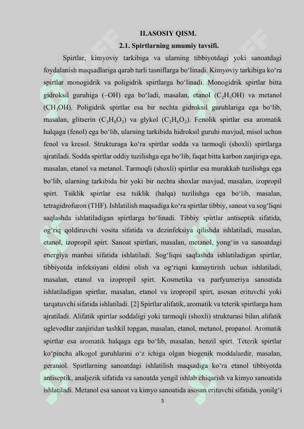SPIRTLARNING MEDITSINADA ISHLATILISHI 5