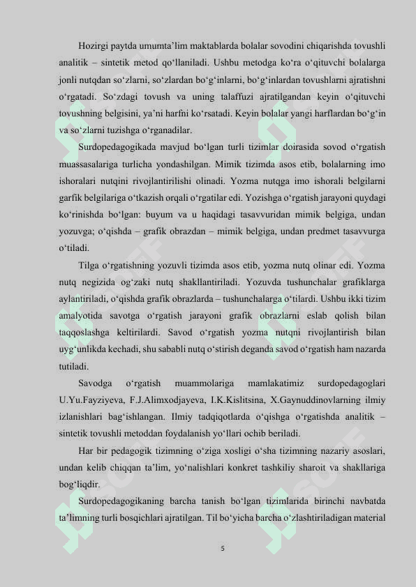 Yozuvga oʻrgatish metodikasining oʻziga xos xususiyati 5
