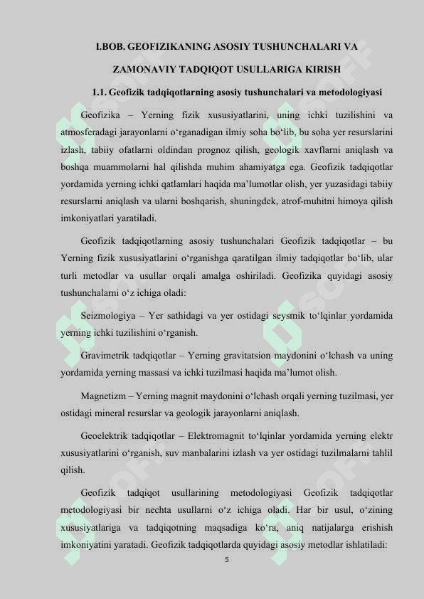 ZAMONAVIY GEOFIZIK TADQIQOT USULLARI 5