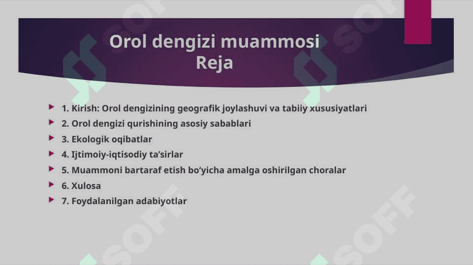 Orol dengizi muammosi 2