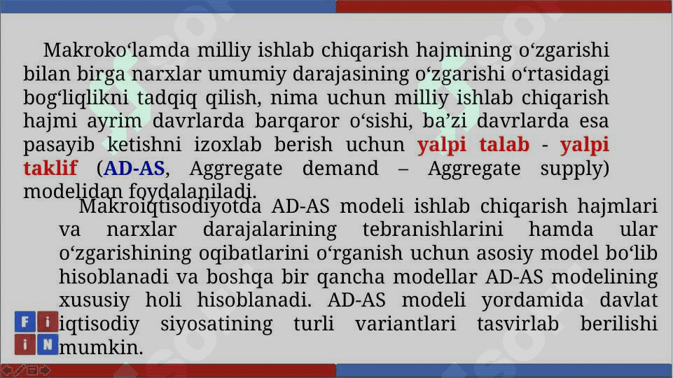 Yalpi talab, yalpi taklif modeli 2