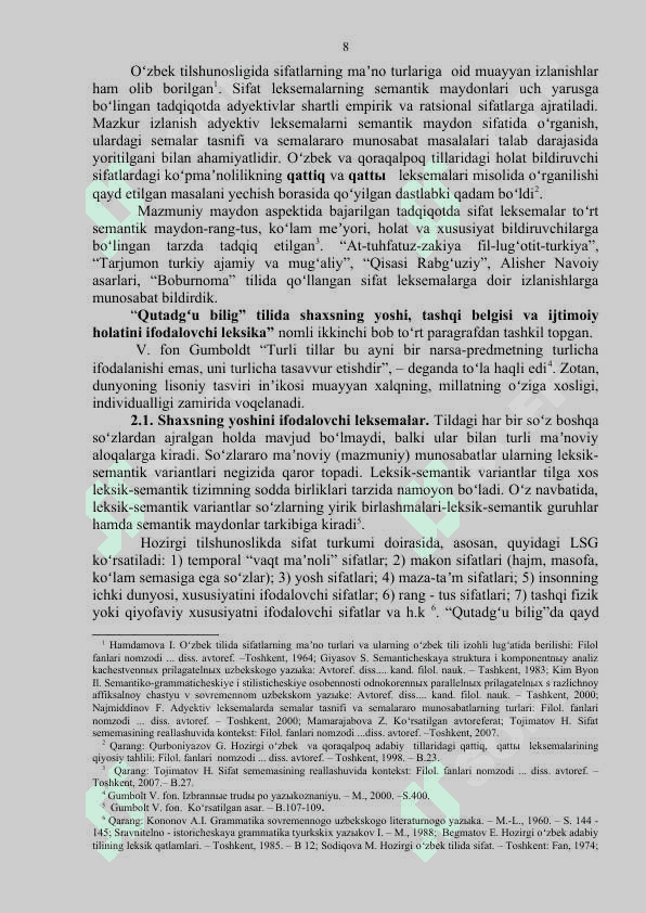 QUTADGʻU BILIG”DAGI SHAXS BELGI-XUSUSIYATINI  ANGLATUVCHI  LEKSIKA 8