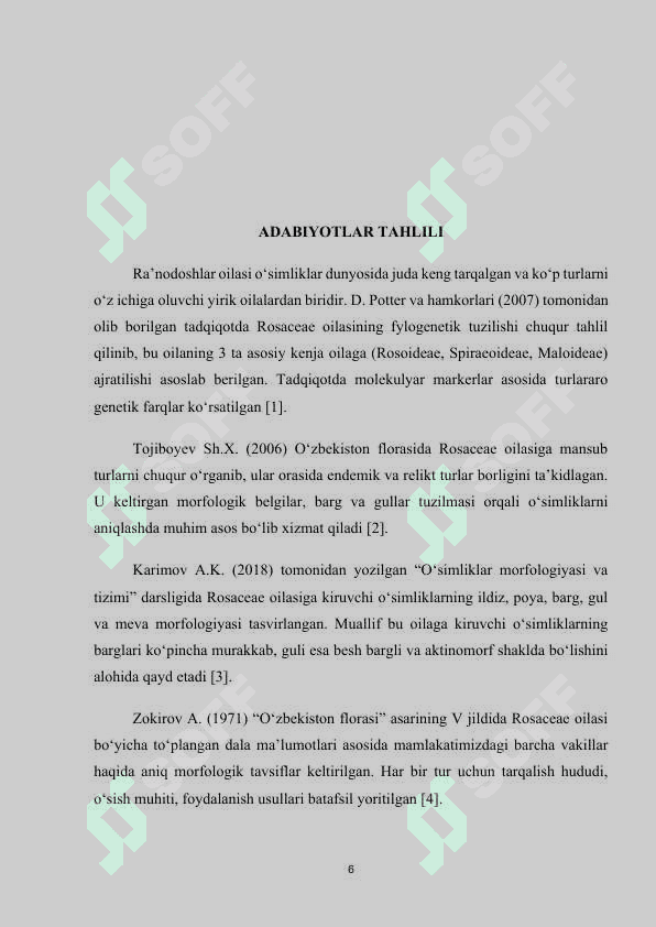 Ra'nodoshlar oilasi 6