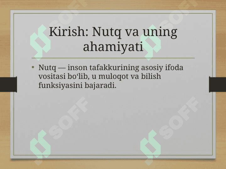 Nutq buzilishlarini tasniflash 3