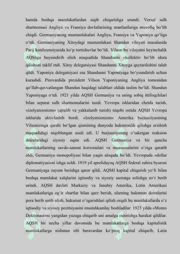 1918-1939 yillarda Amerika qo‘shma shtatlari 7