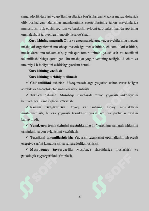 O‘rta va uzoq masofalarga yuguruvchilarning maxsus mashqlari 3