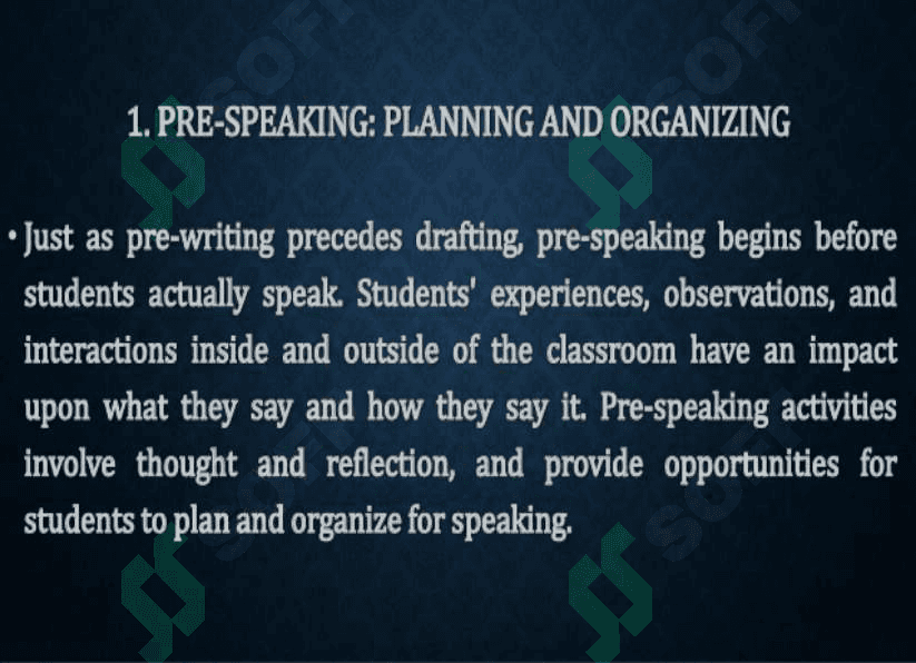 SPEAKING AS AN INTERACTIVE PROCESS 3