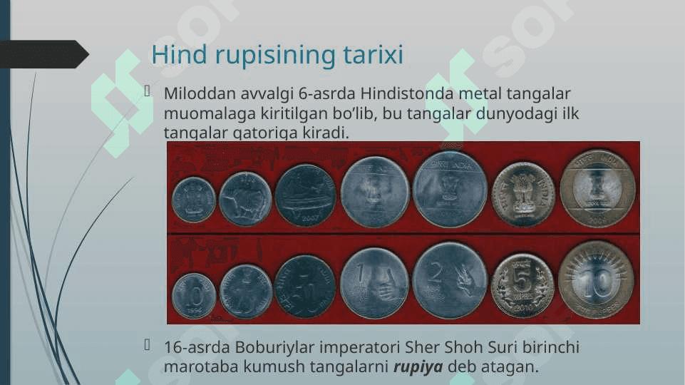 HINDISTONNING RASMIY VALYUTASI. HIND RUPISI 3