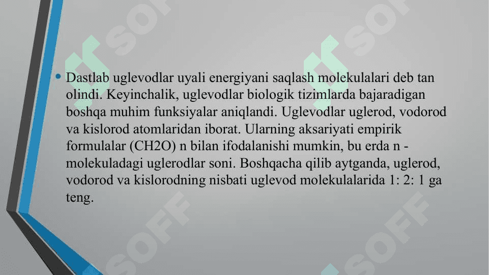 Karbonsuv. Monosaxaridlar 3