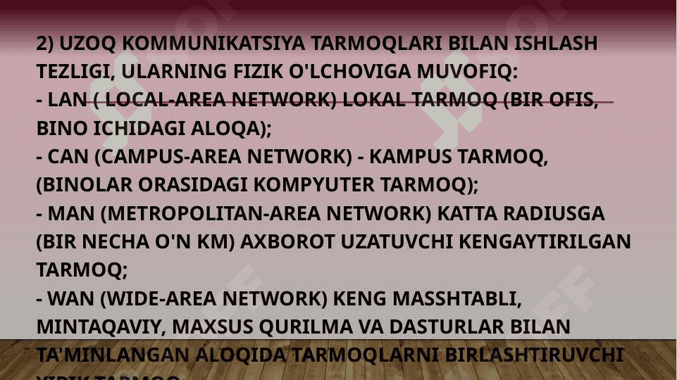 Kompyuter tarmoqlari 4