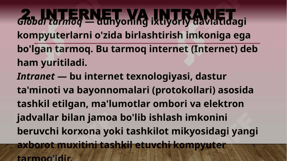 Kompyuter tarmoqlari 6