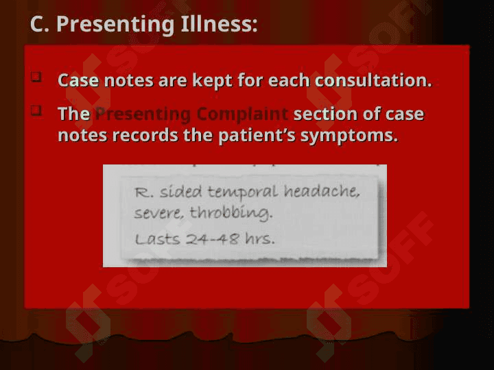 Taking a full case history 6