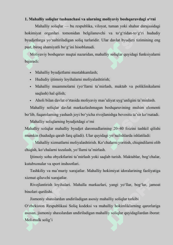 Jismoniy shaxslardan undiriladigan mahalliy soliqlar tarkibi va xususiyatlari 3