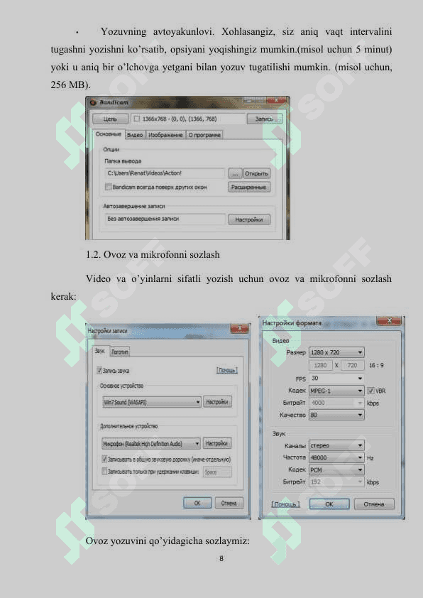AUDIO VA VIDEO FAYLLAR BILAN ISHLASH 8