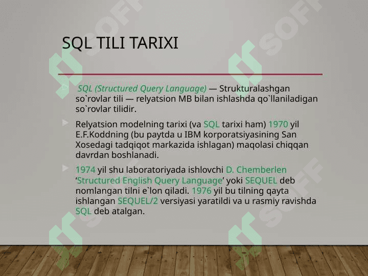 SQl tili 2