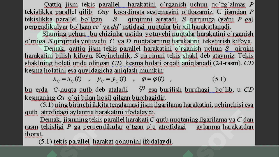 QATTIQ JISMNING TEKIS-PARALLEL HARAKATI 4